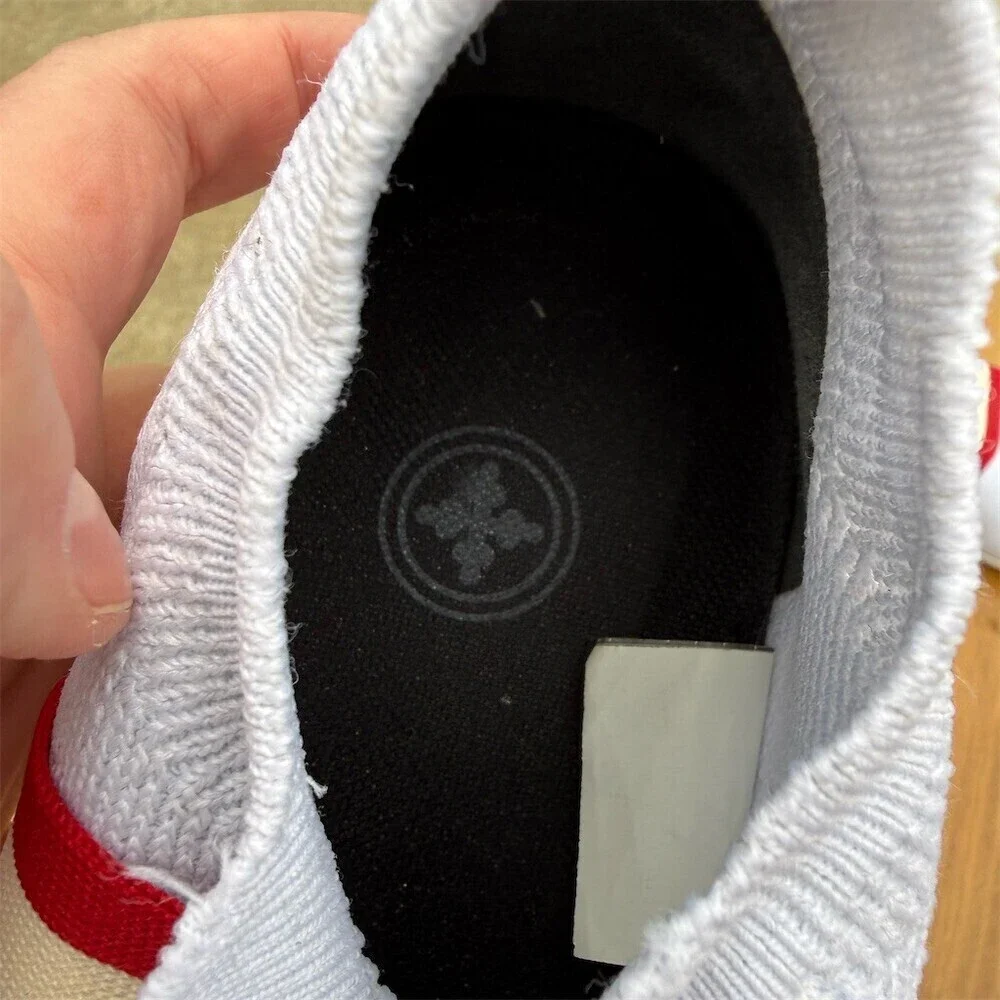 Charleston Shoe Company White Knit Slip On Sneakers Womens 9